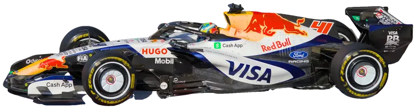 Visa Cash App Racing Bulls F1 Team car